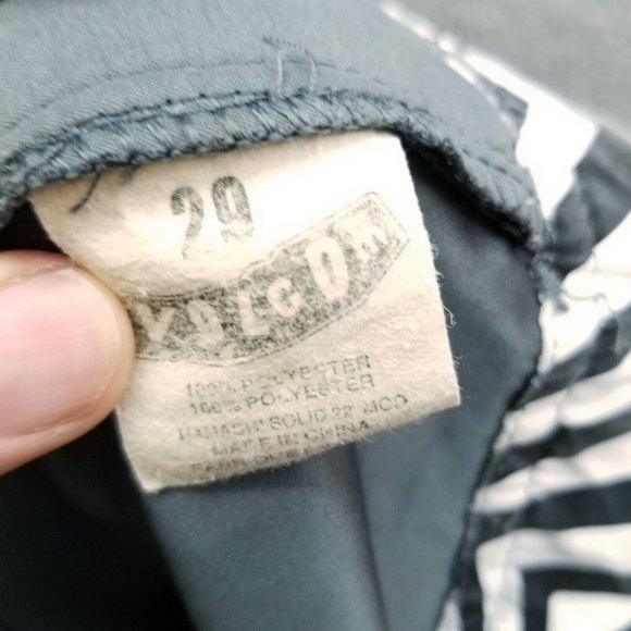 Volcom Men's 29 Gray Board Shorts Swimwear 100% Polyester 30" 10.5" 10.25" - Picture 8 of 8